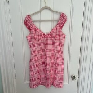 Wayf gingham dress